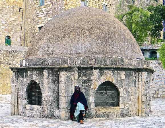 Coptic Man Jerusalem Israel