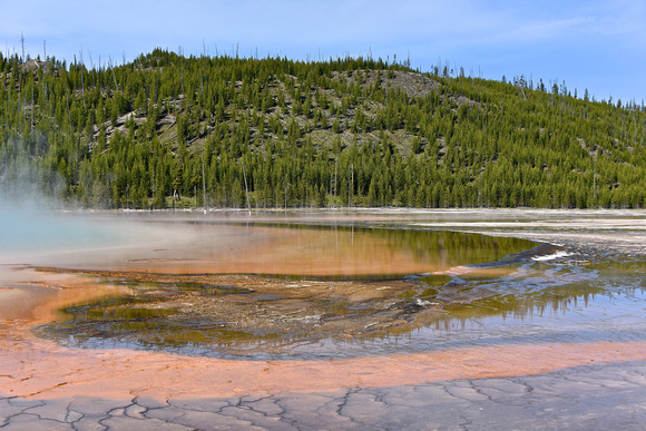 Grand Prismatic Geothermal Feature Yellowstone National Park