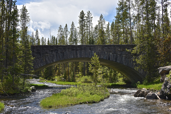 Bridge Near Moose Falls Yellowstone National Park