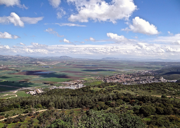 Valley of Armageddon from Mount Carmel Isreal