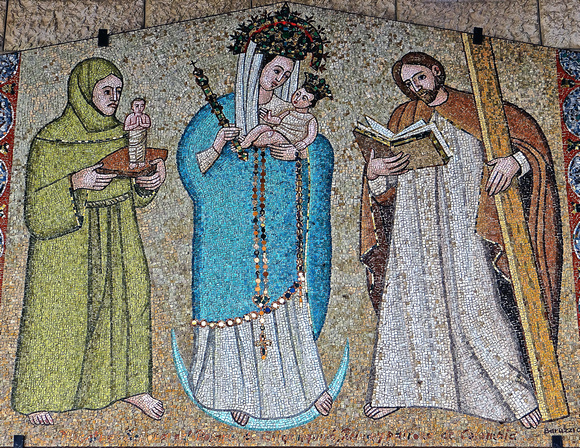 Mosaic at Church of the Annunciation Nazareth Israel