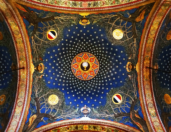 Ceiling of Church in Garden of Gethsemane Jerusalem Israel