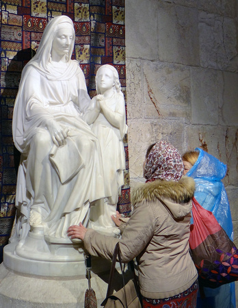 Statue in St. Anne's Church Jerusalem Israel