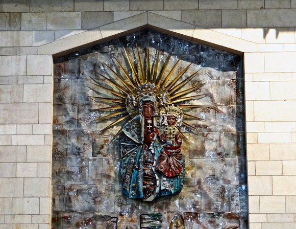 Art in Church of the Annunciation Nazareth Israel